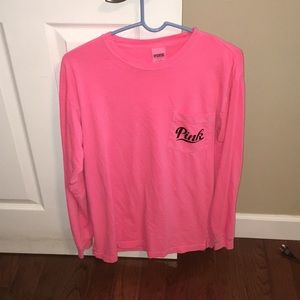 Long sleeve pink Victoria’s Secret shirt